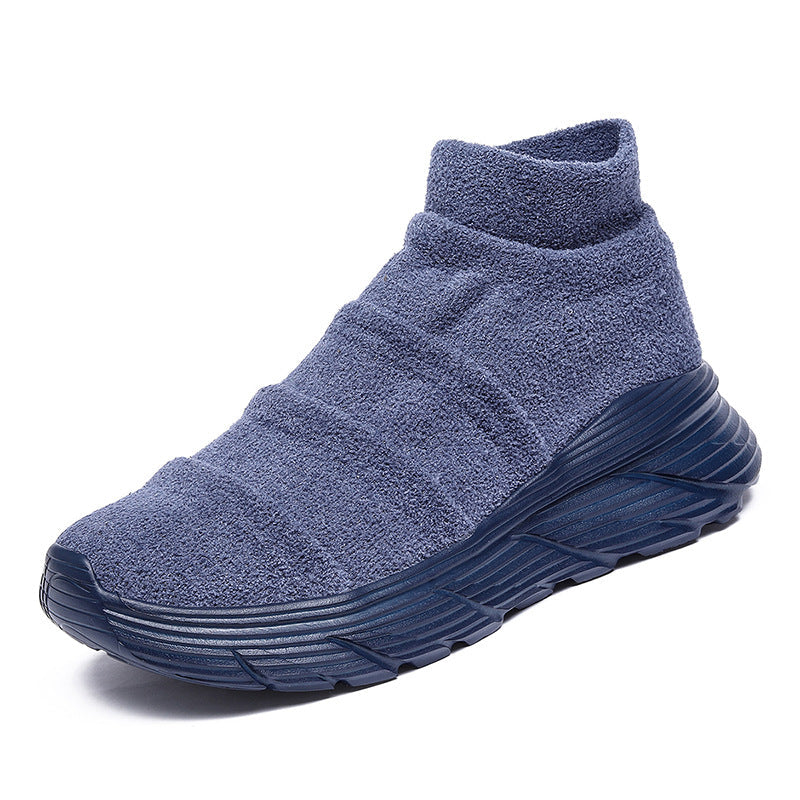 Fly-knit Mesh Slip-On Heels