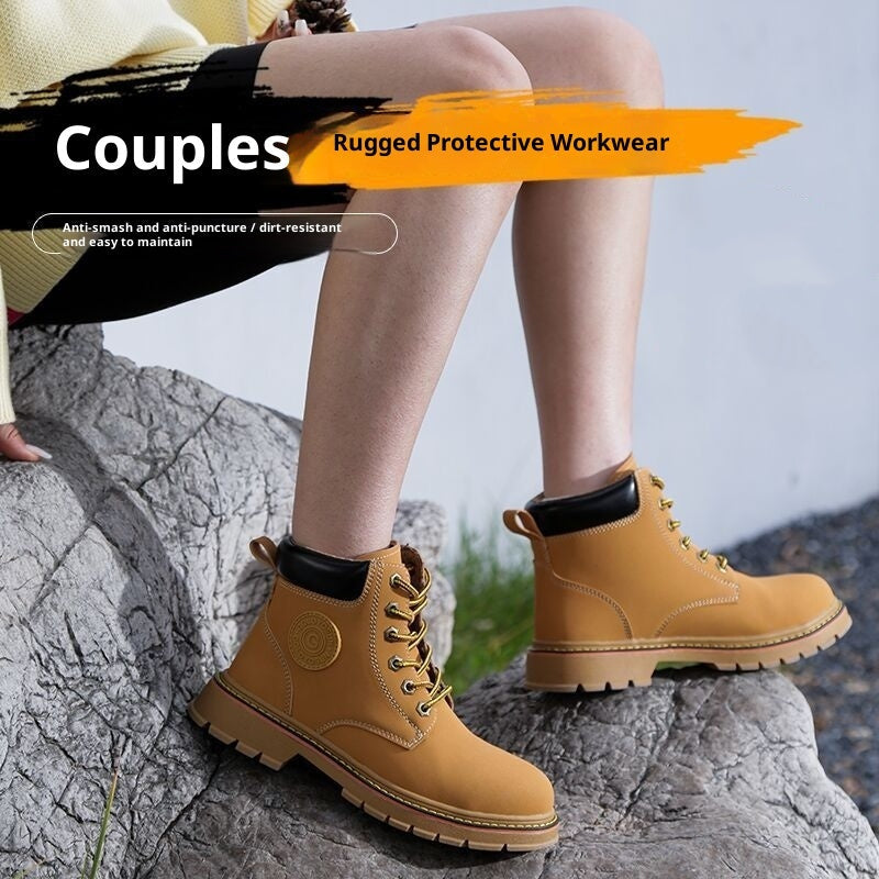 Mid-top Steel Toe Protective Shoes