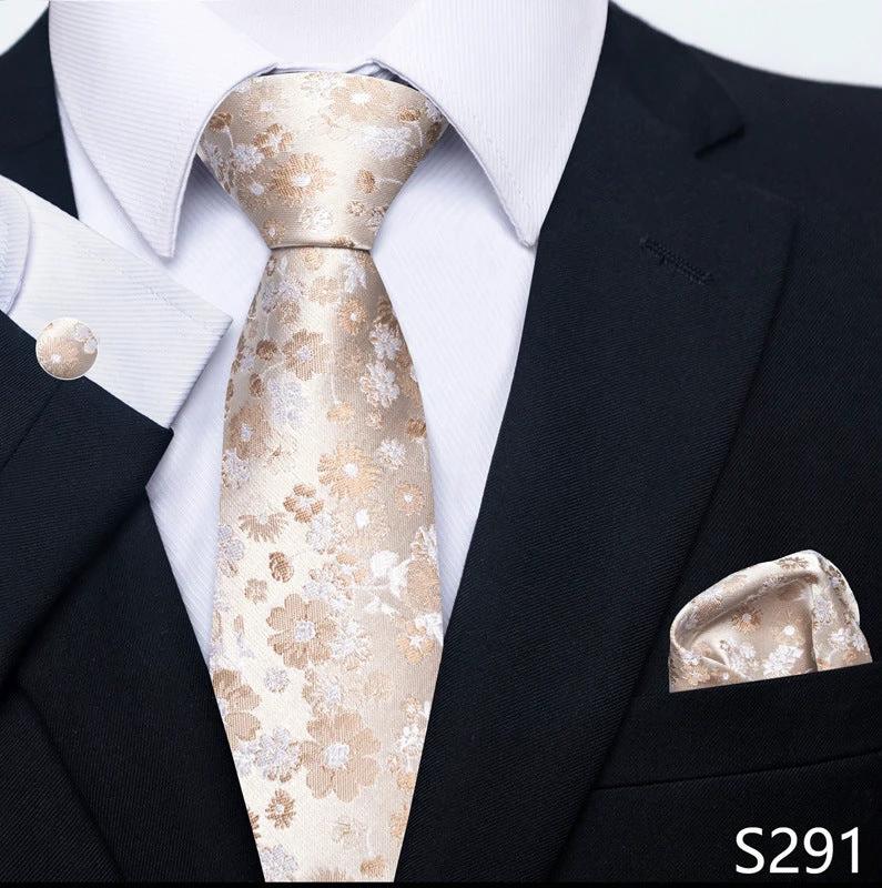 Men's Creative All-match Business Formal Wear Tie Scarf Cufflink Set
