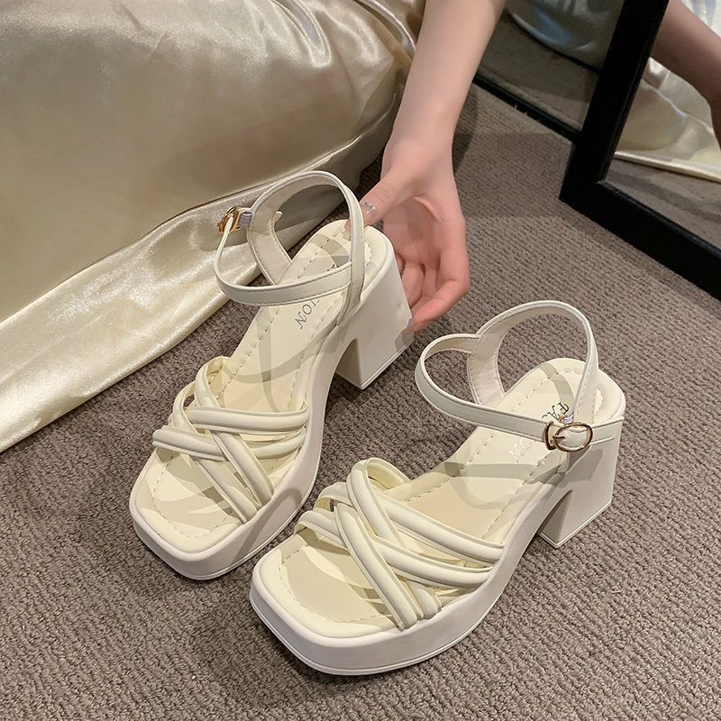 Women's Casual Waterproof High-Heel Sandals