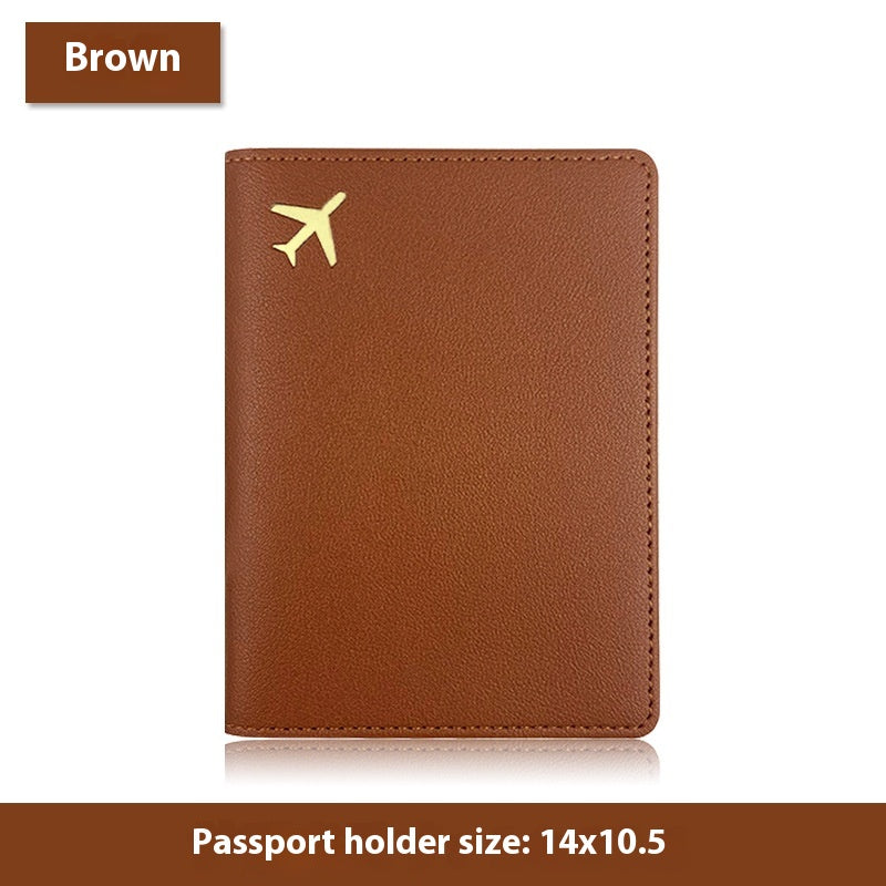 Multifunctional Id Bag Pu Leather Passport Cover