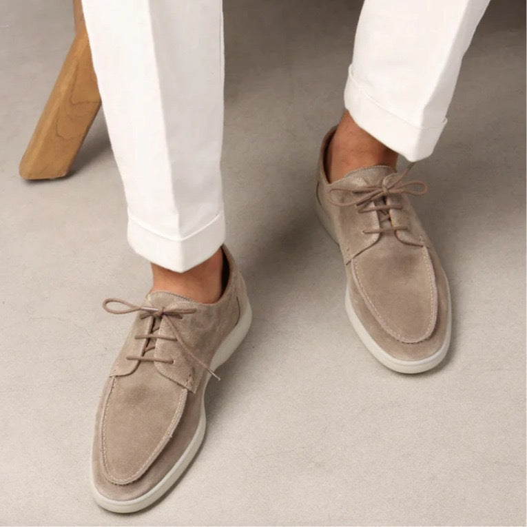 Men's Casual Suede Lace-Up Shoes