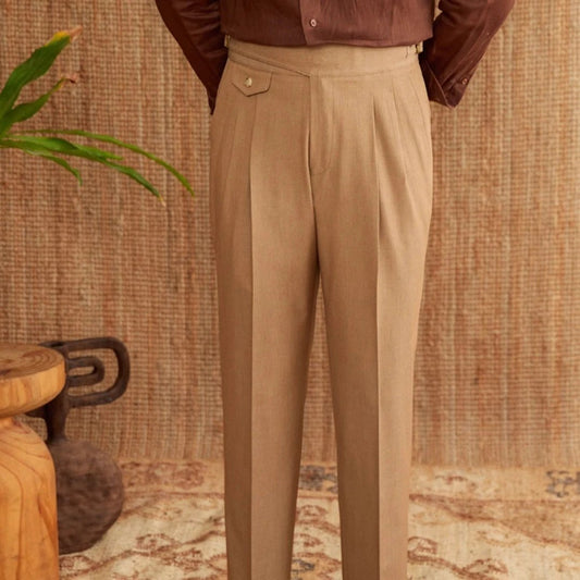 Pantalones Casuales de Negocios para Hombre Estilo Italiano Resistentes a las Arrugas para el Traslado Diario