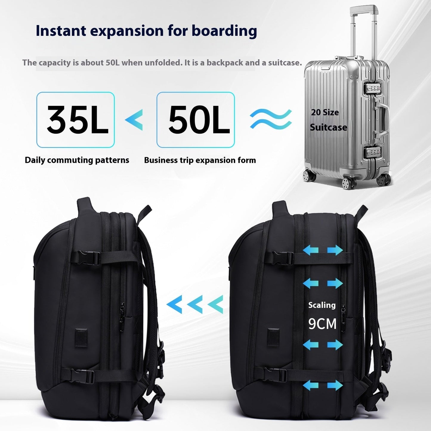 Multifunctional Vacuum Compression Backpack