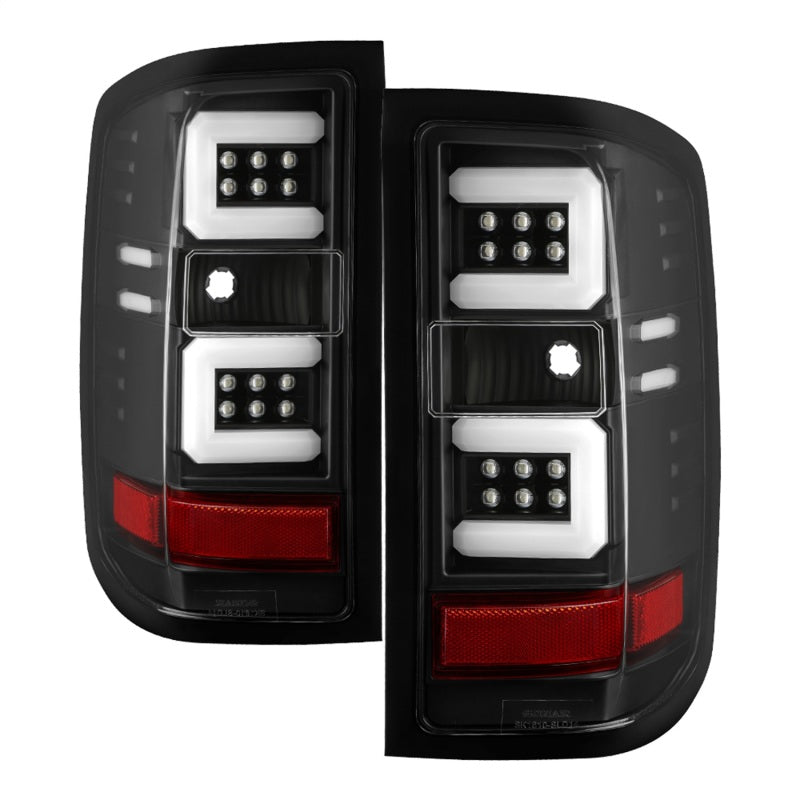 Spyder Chevy 1500 14-16 Barra de Luz Luces Traseras LED Todo Negro ALT-YD-CS14-LBLED-BKV2