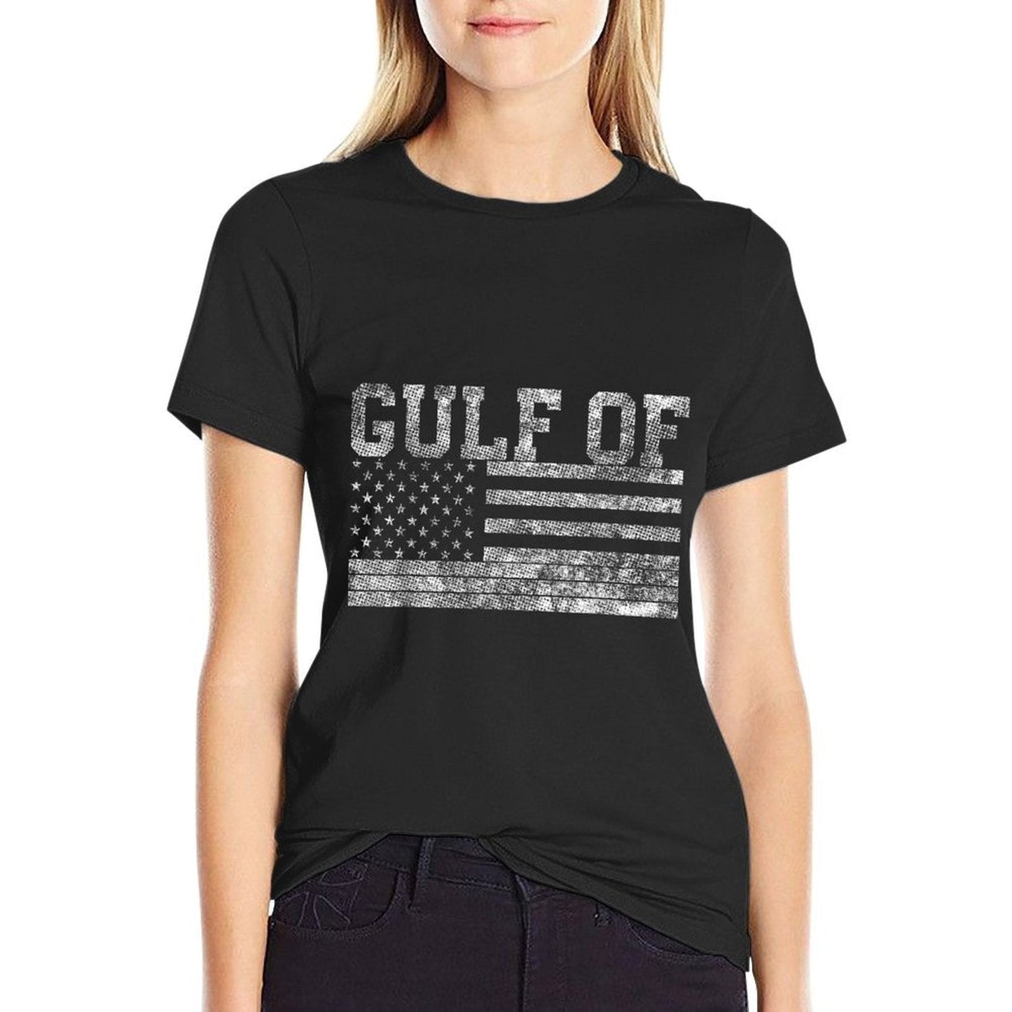 Gulf Of Usa America Greeting from The Patriotic Gulf Eco-friendly Material T-Shirt