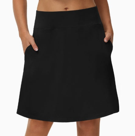 Casual Sporty Tennis Skirt-pants, Faux Two-piece, Mid-length Yoga And Fitness, Hot-selling Women's Personalized Style