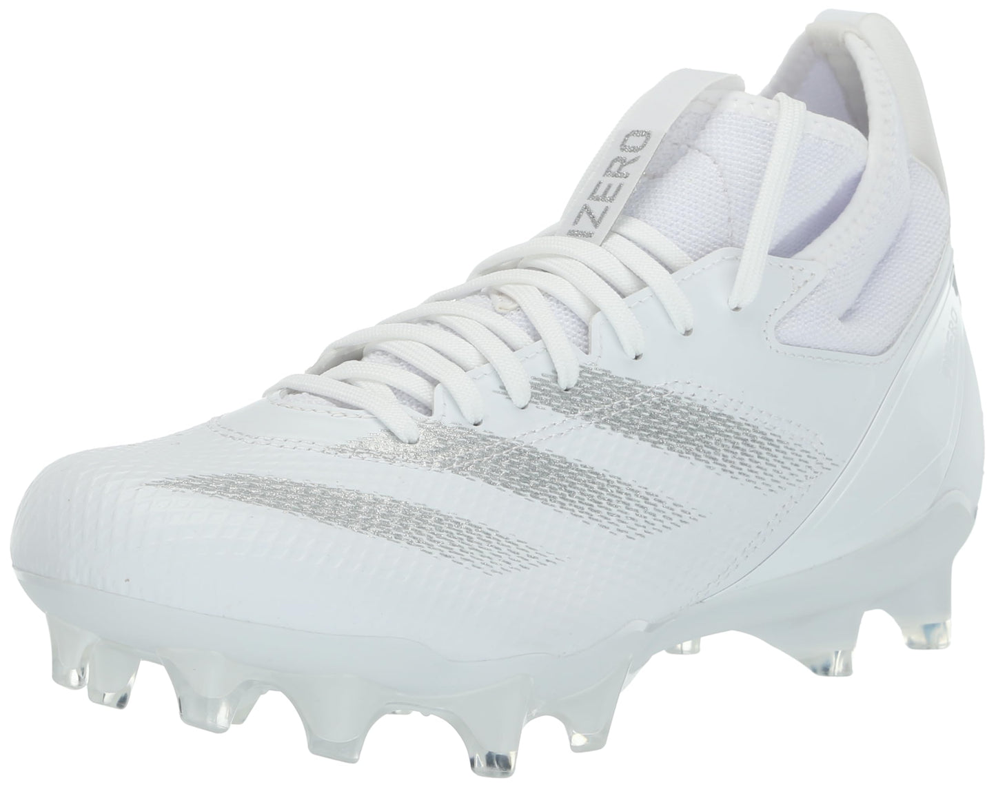 adidas Unisex Adizero Impact American Football Sneaker White/Silver Metallic/White 7 US Men
