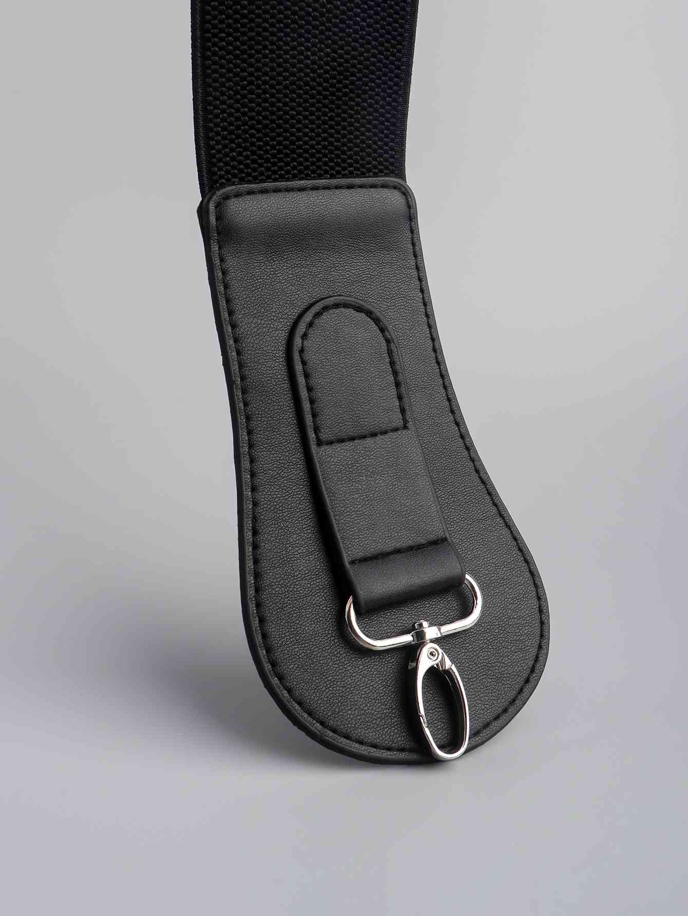 Elegant Fashion PU Elastic Wide Belt – Adjustable Comfort Fit See size chart under “more details”