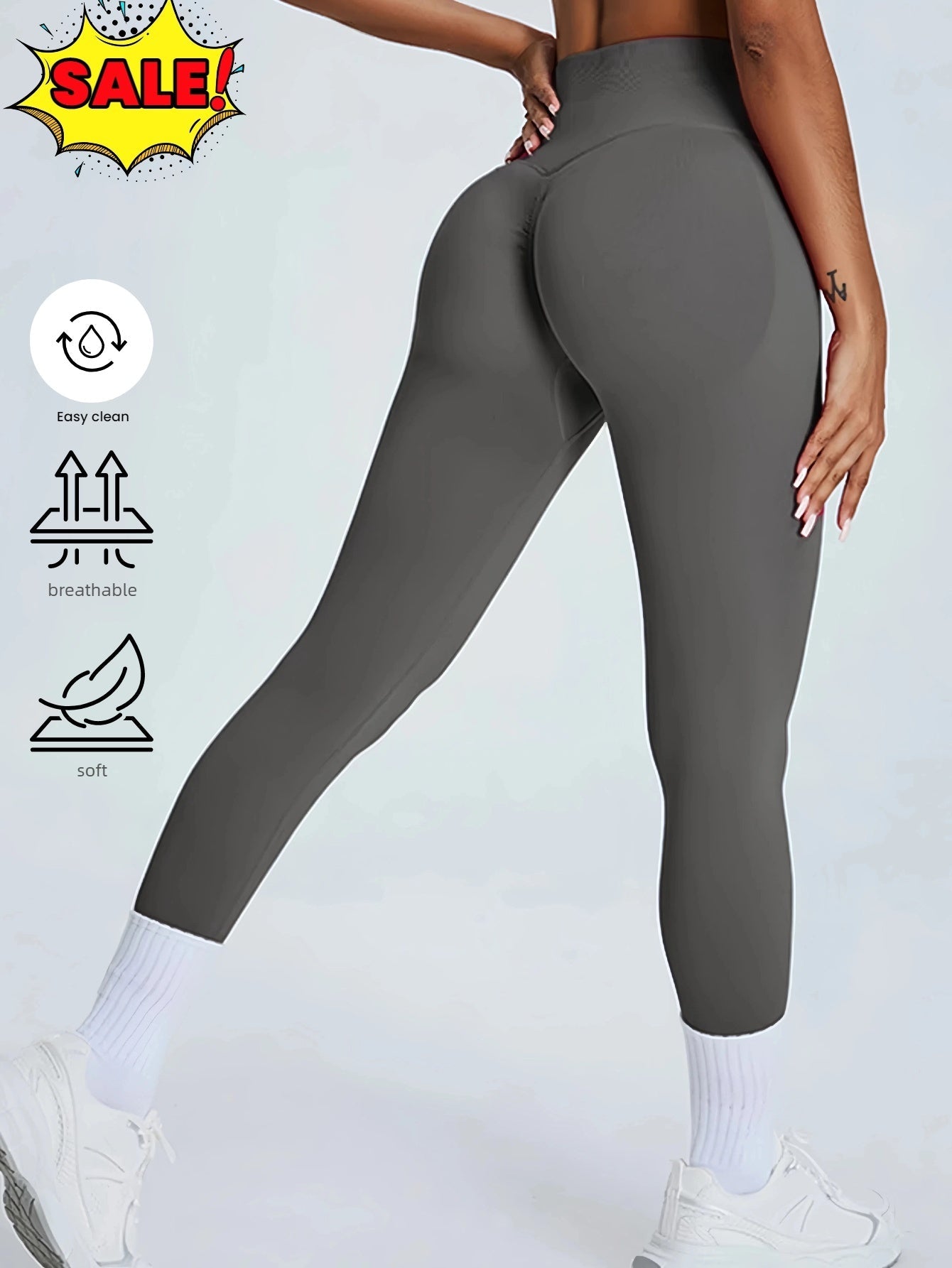Mallas de mujer sin costuras de talle alto