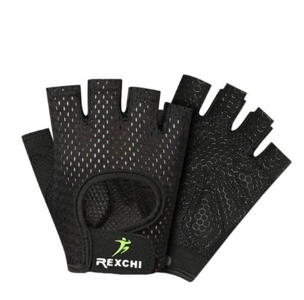 Cycling Butterfly Mesh Breathable Thin Fitness Half-finger Gloves