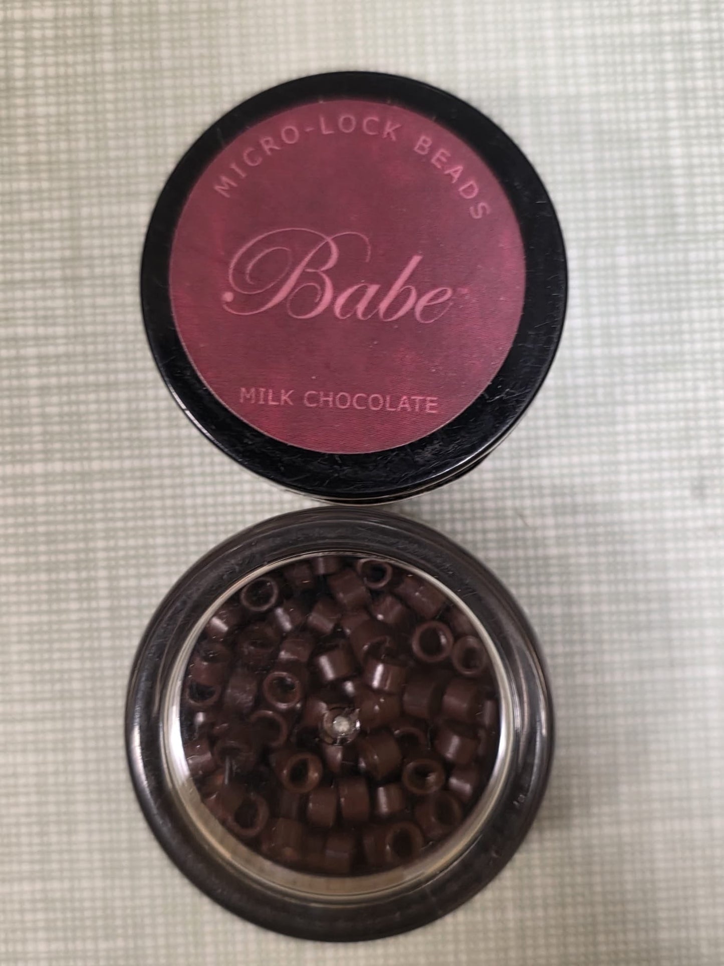 Babe Micro-Lock Hair Extension Beads, Milk Chocolate, 100 Pieces