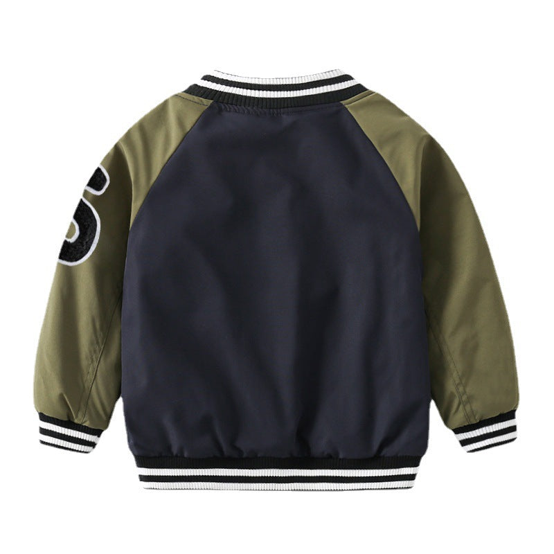 Baby Boy's Baseball Jacket | For Spring & Autumn - # BOAA12210003