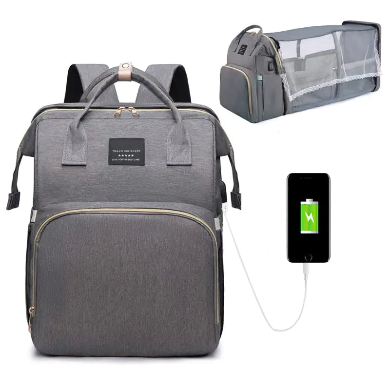 Baby Diaper Bag - Foldable Baby Bed - # BAGEG11610003