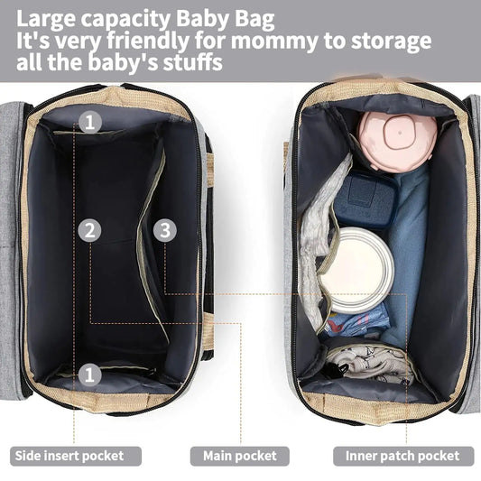 Baby Diaper Bag - Foldable Baby Bed - # BAGEG11610003