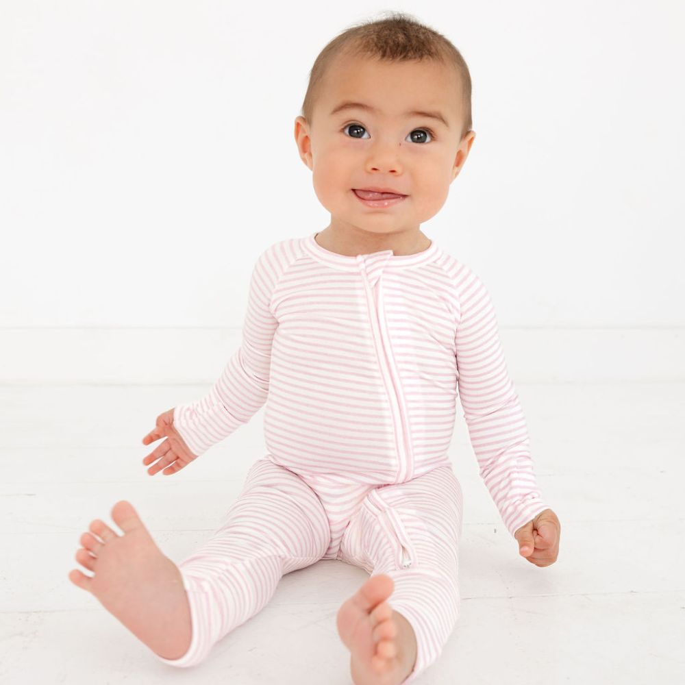Pijama de bambú a rayas de ballet