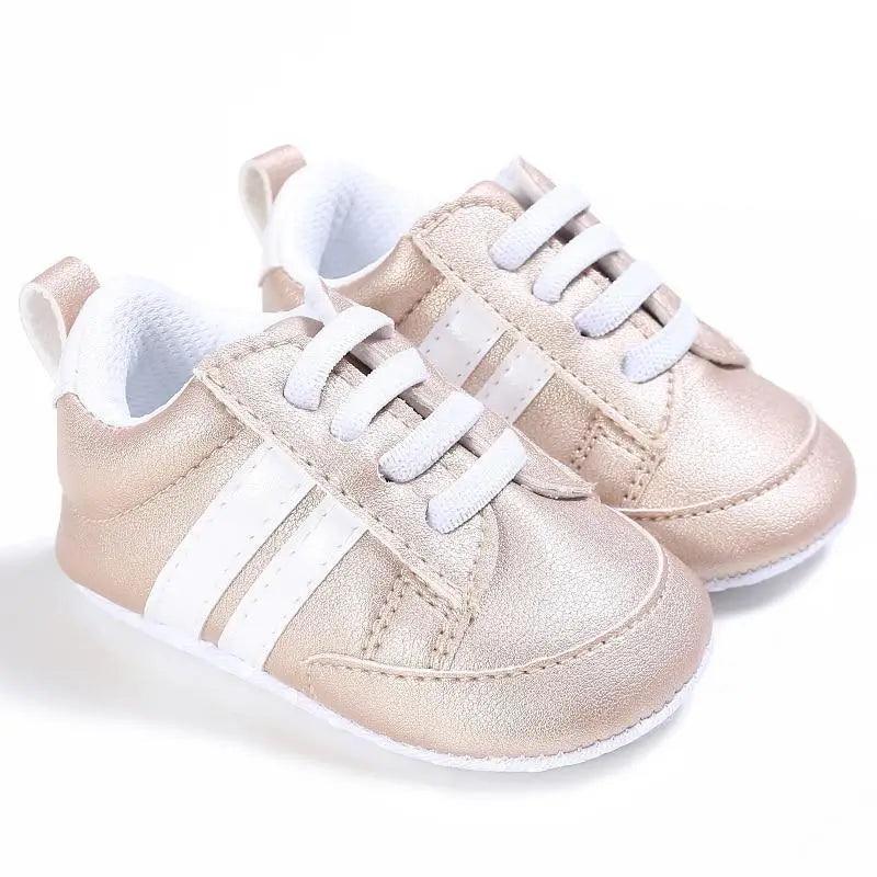 Baby Shoes Classical Sport Soft Sole PU Leather Multi-Color Crib Baby Moccasins Casual Sneakers