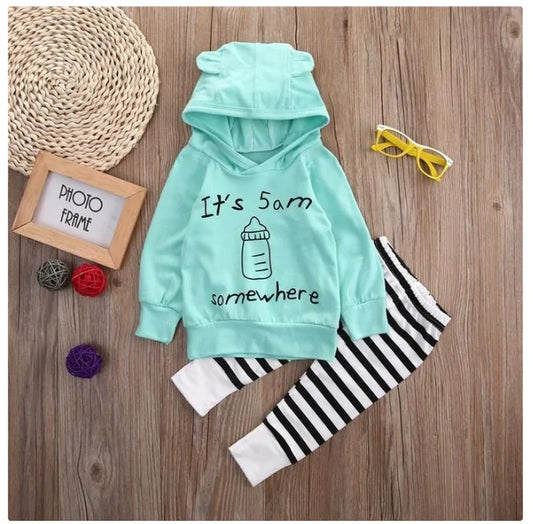 Baby Sweatshirt Pants Set - #BAAA111410001