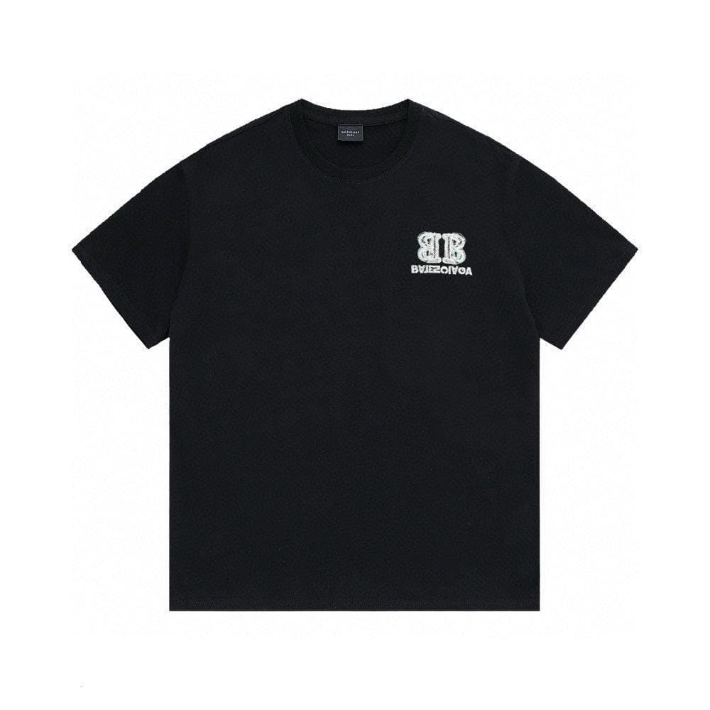 Balenciaga Black T-Shirt Without Collar