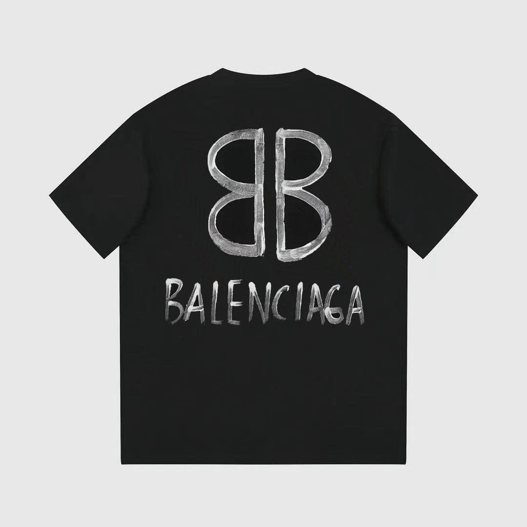 Balenciaga Black T-Shirt Without Collar