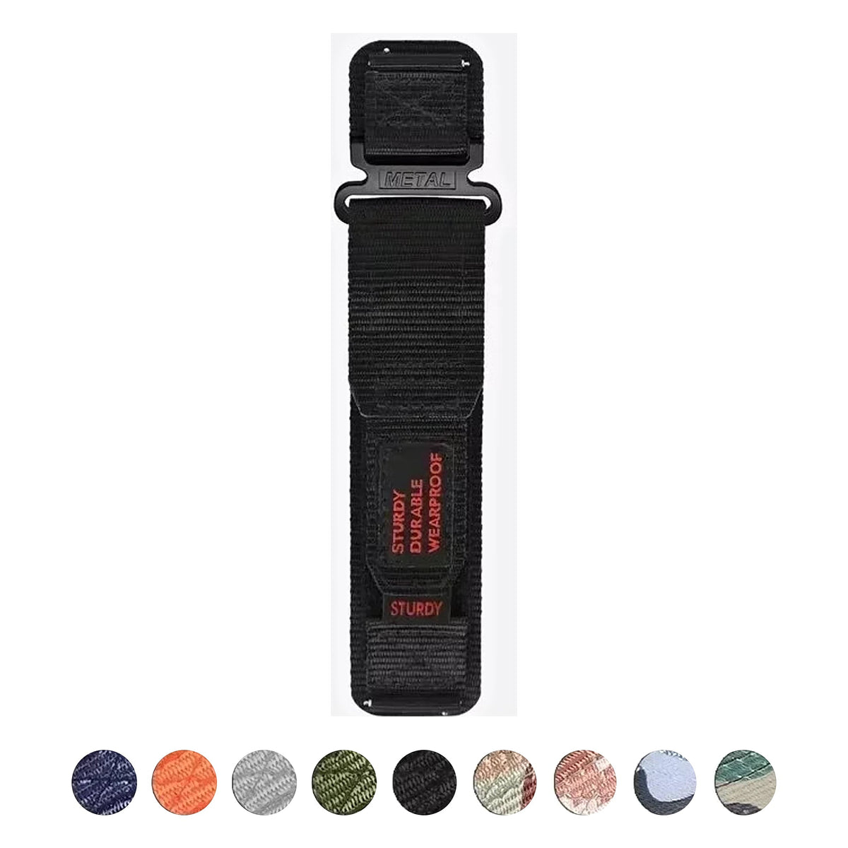 COROS PACE & APEX Nylon Hook-and-Loop Band, Camo & Solids, S or L