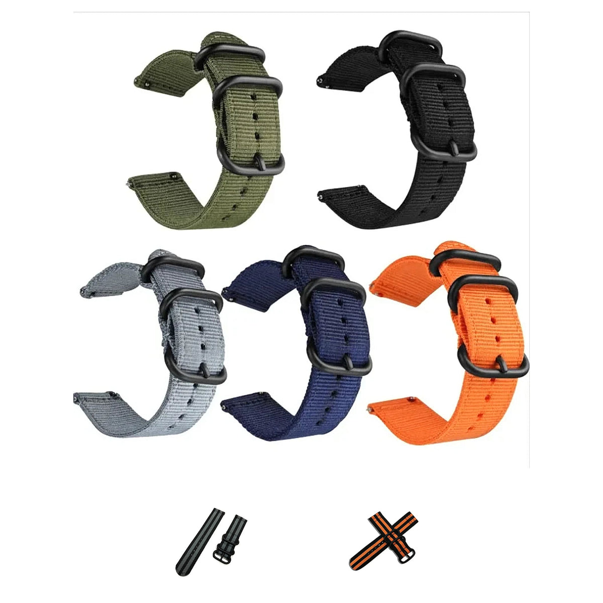 COROS PACE & APEX Two-Piece Nylon Band with Metal Keepers