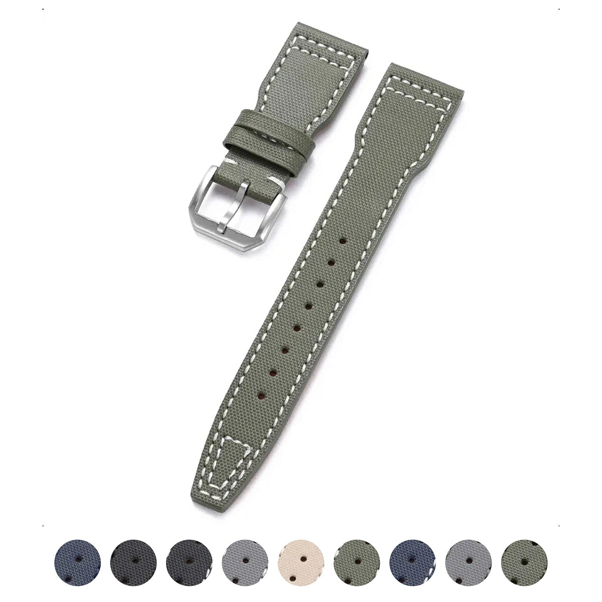 COROS PACE & APEX Pilot-Style Nylon Canvas Band, Stitching Options