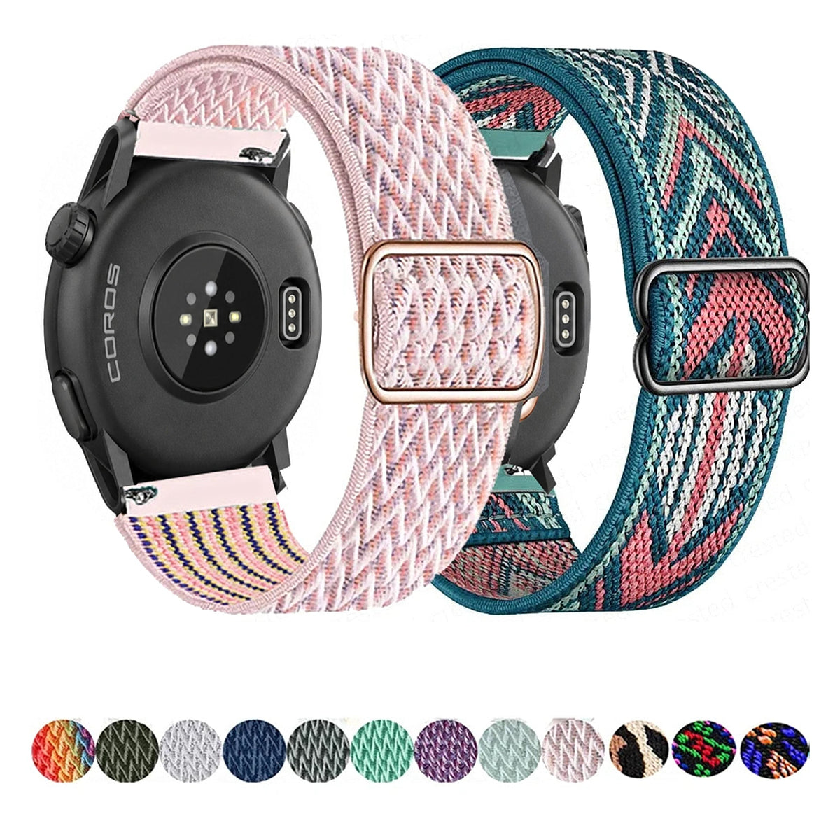 COROS PACE & APEX Adjustable Elastic Fabric Band, 43 Styles