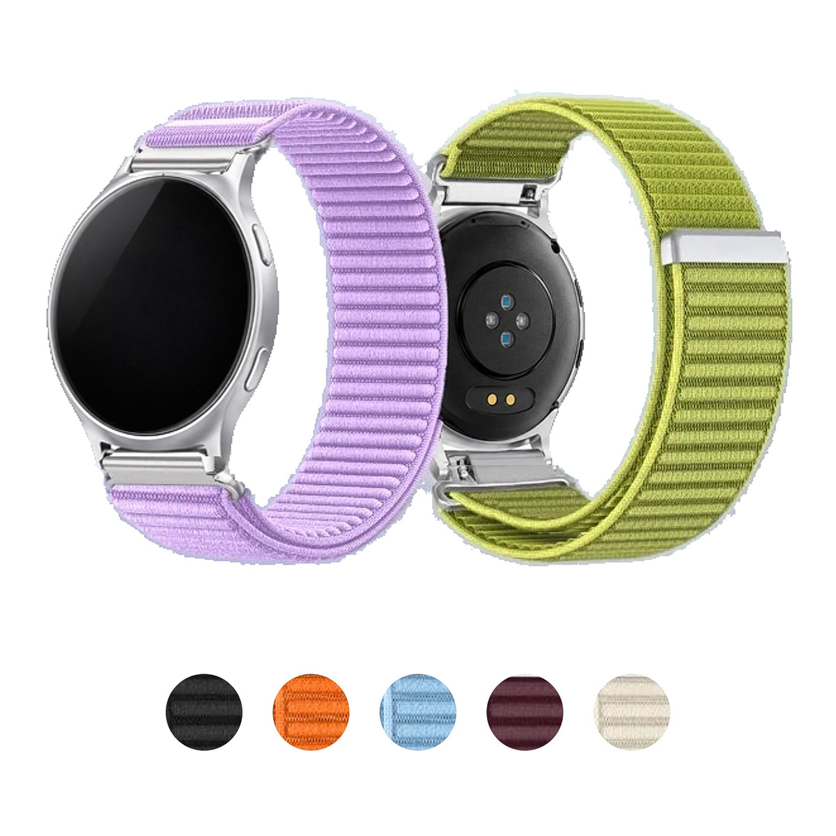 Motorola Moto Watch Ribbed Nylon Sport Loop Band, Hook-and-Loop