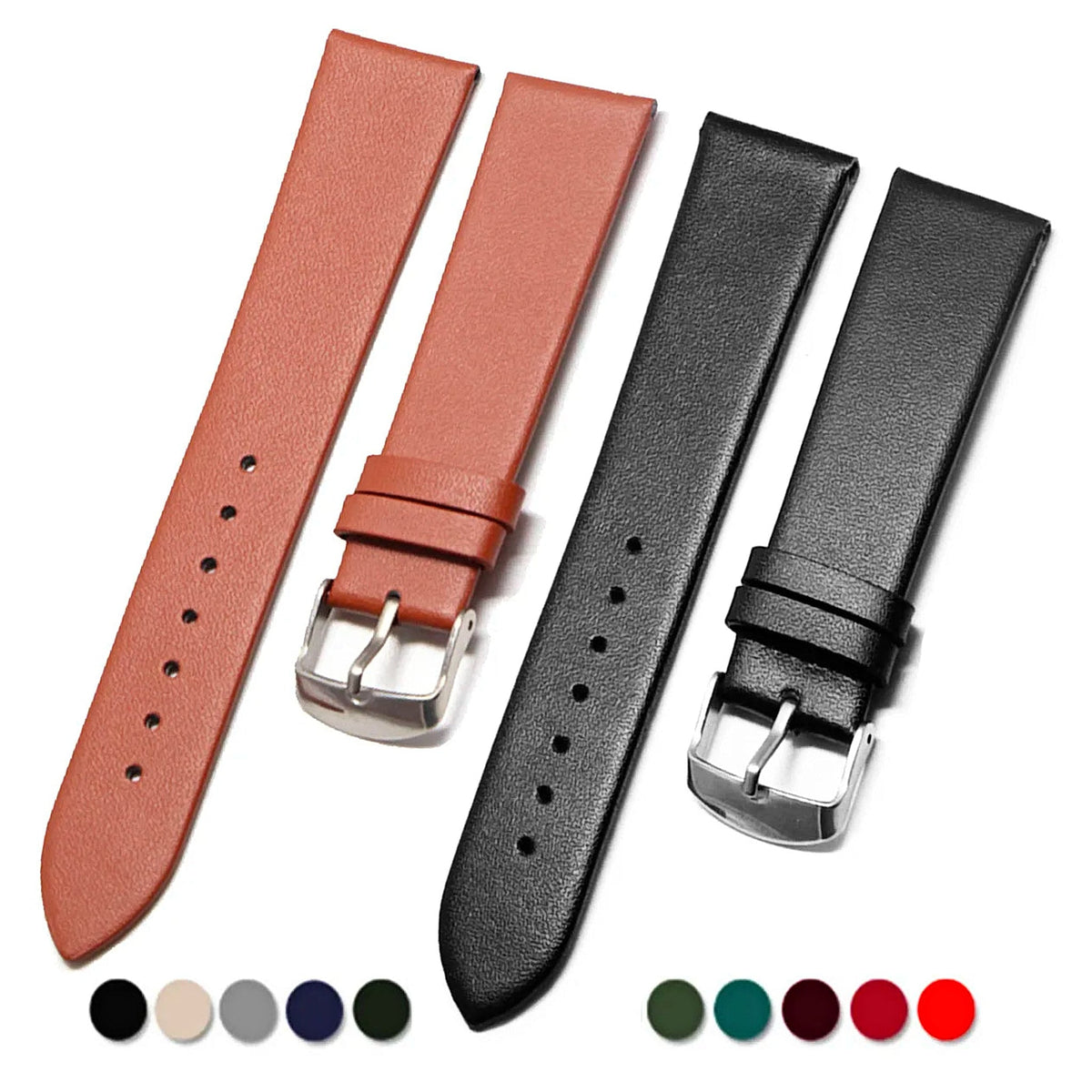 Motorola Moto Watch Classic Calf Leather Band, 8 Colors