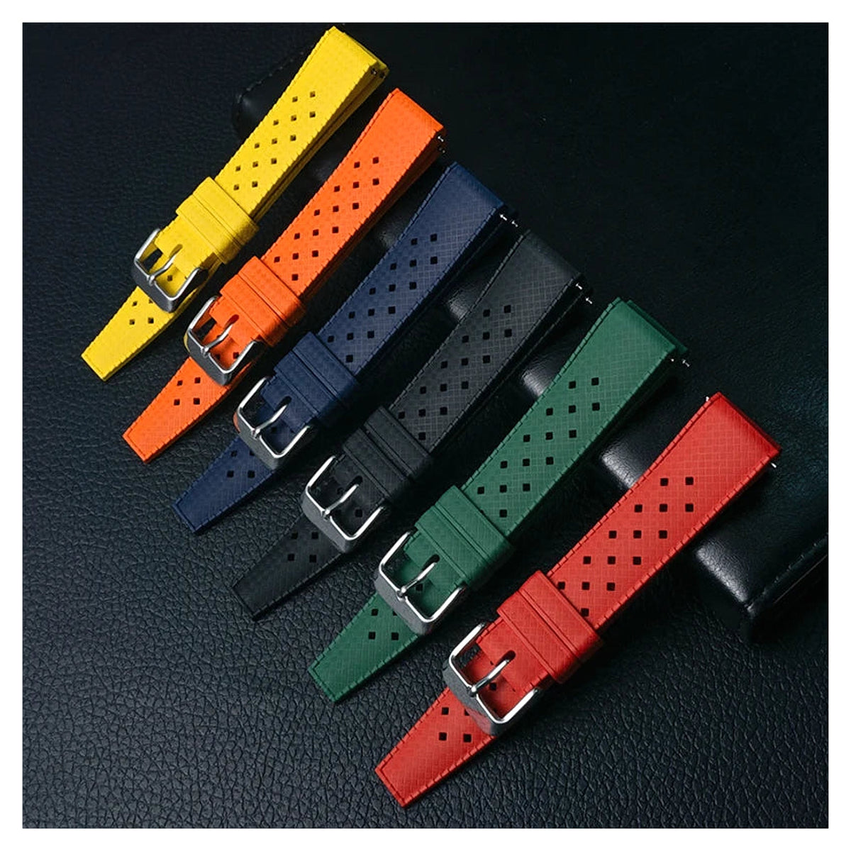 Motorola Moto Watch Tropic-Style FKM Rubber Band, 6 Colors