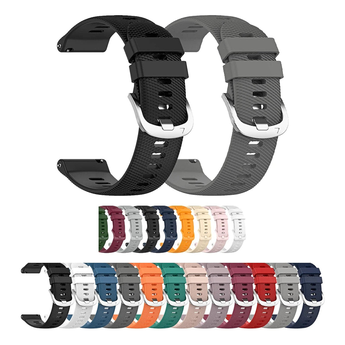 Motorola Moto Watch Ridged Silicone Sport Band, 32 Colors