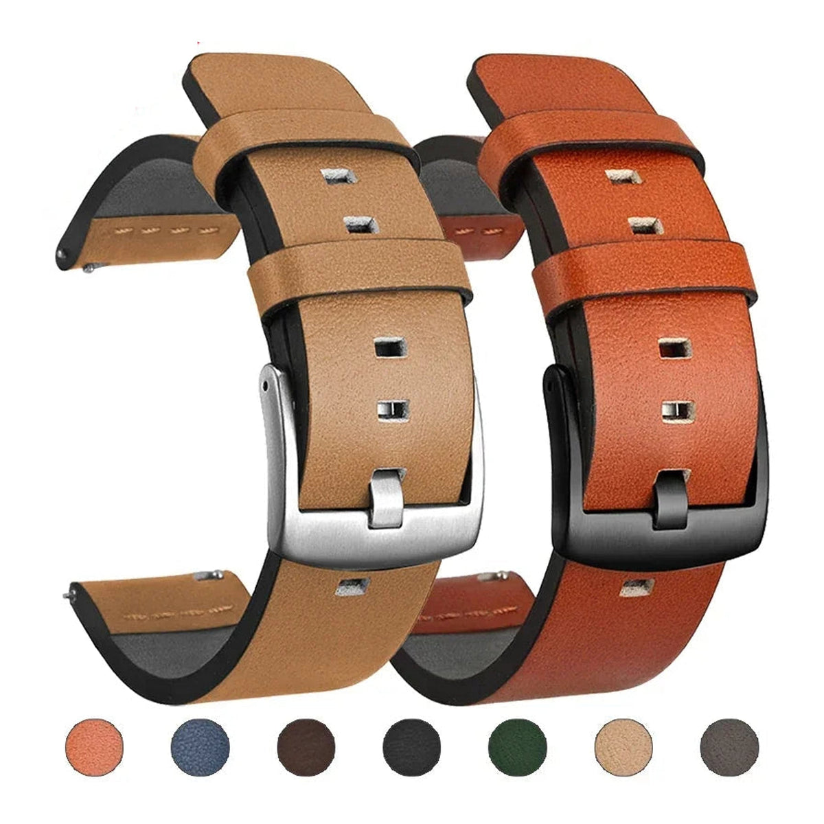 Polar Vantage, Grit X & Ignite Leather Band with Square Holes
