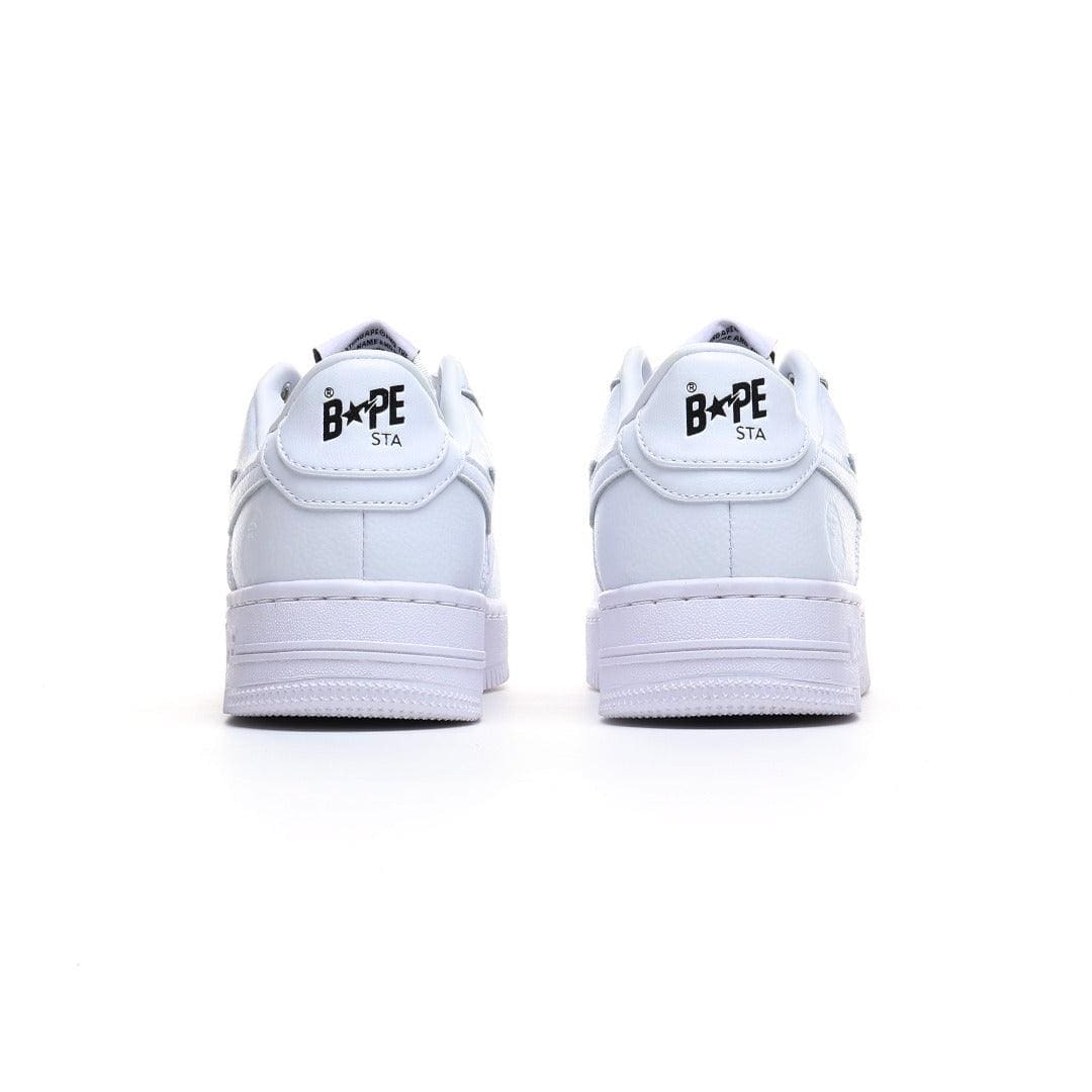 BAPE STA #3 Triple White | A Bathing Ape Sneakers | Premium Leather