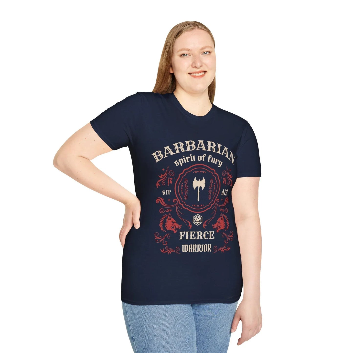 Camiseta con etiqueta vintage de la clase Bárbaro