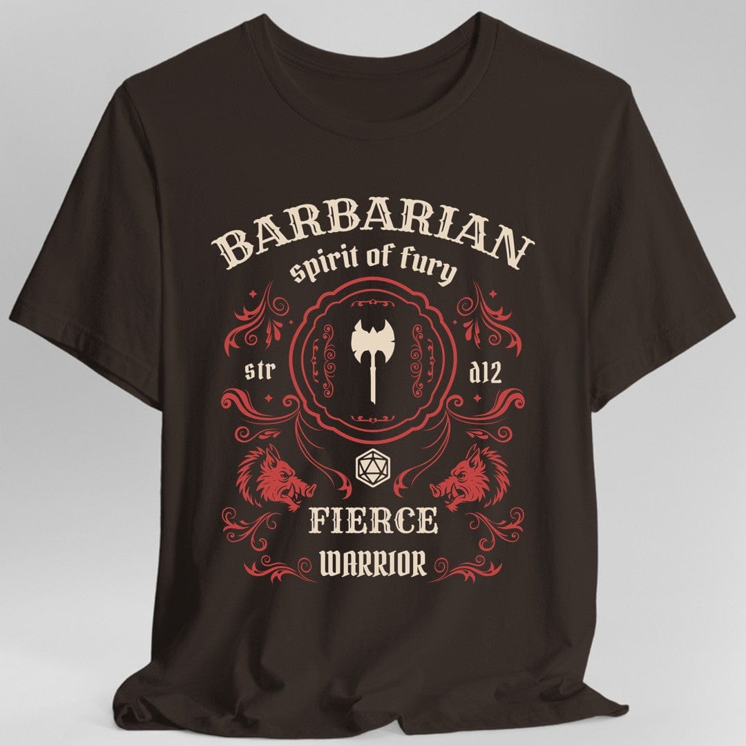 Camiseta con etiqueta vintage de la clase Bárbaro