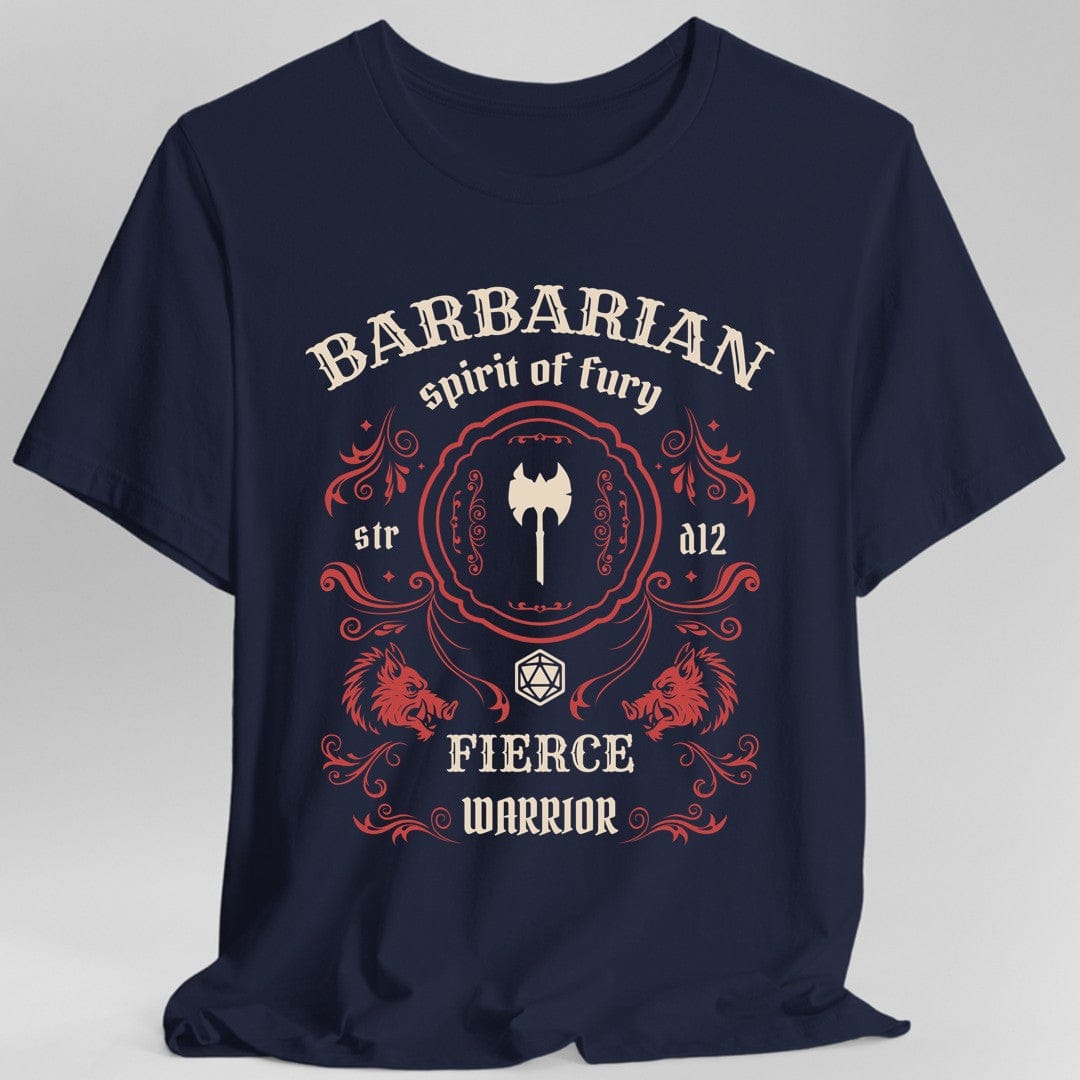 Camiseta con etiqueta vintage de la clase Bárbaro