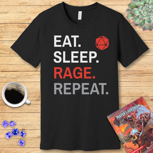 Camiseta de Bárbaro – Comer Dormir Enfurecer Repetir