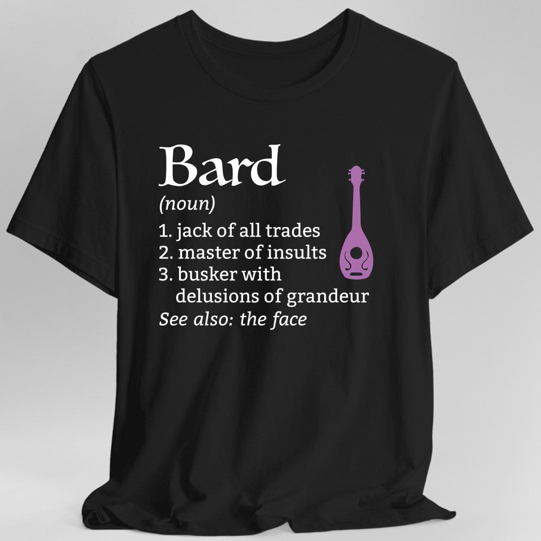 Camiseta D&D con la definición de la clase Bardo