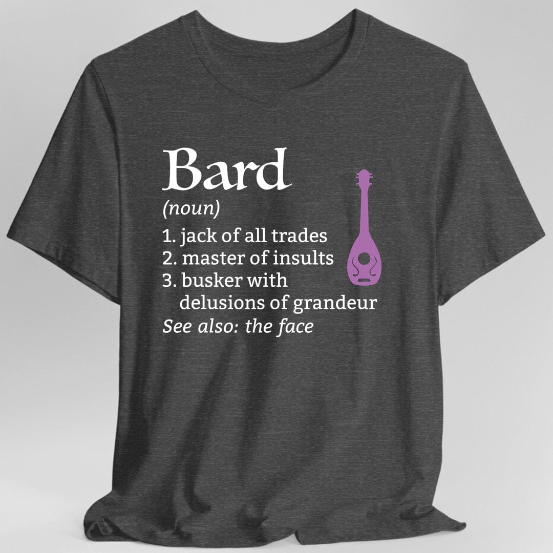 Camiseta D&D con la definición de la clase Bardo