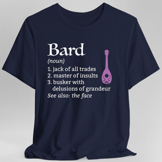 Camiseta D&D con la definición de la clase Bardo