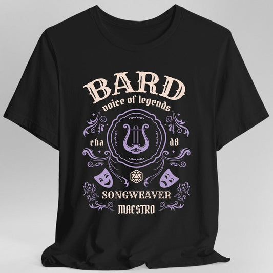 Camiseta con etiqueta vintage clase bardo
