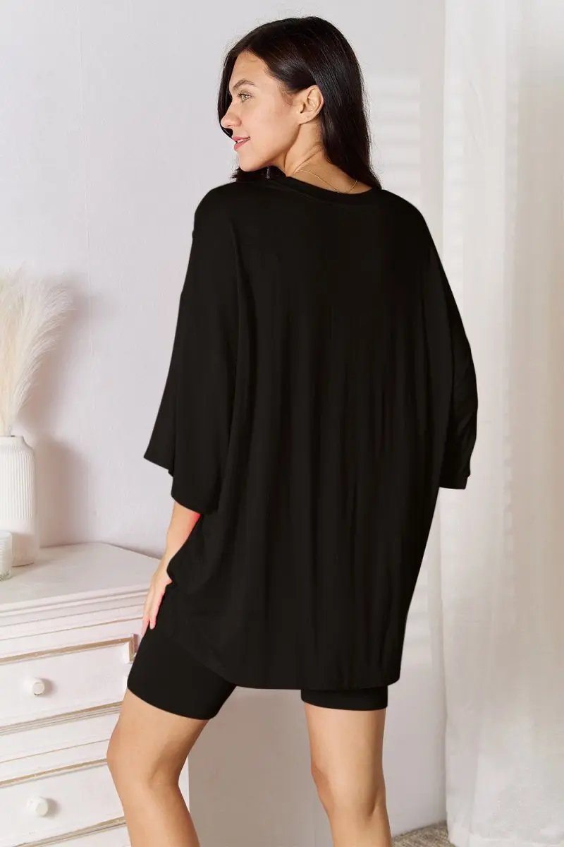 Three-Quarter Sleeve Top - Soft Rayon - Everyday Essential