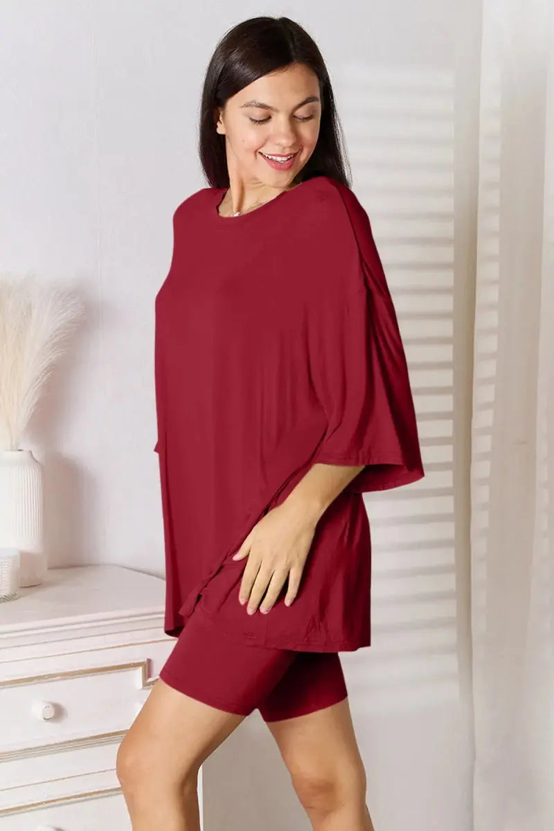 Three-Quarter Sleeve Top - Soft Rayon - Everyday Essential