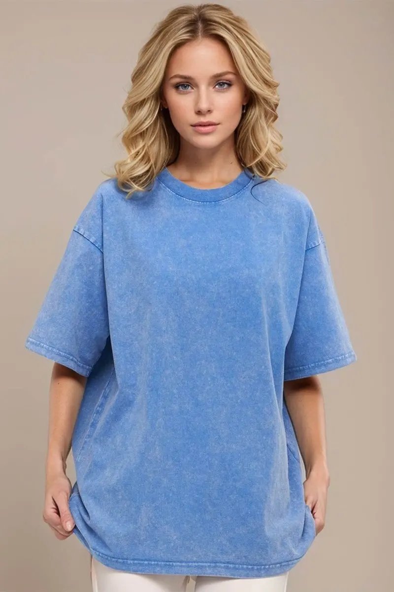 T-Shirts Trendsi Basic Bae Round Neck Half Sleeve T-Shirt for Women