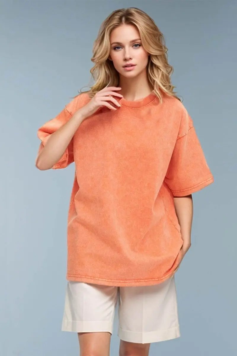 T-Shirts Trendsi Basic Bae Round Neck Half Sleeve T-Shirt for Women