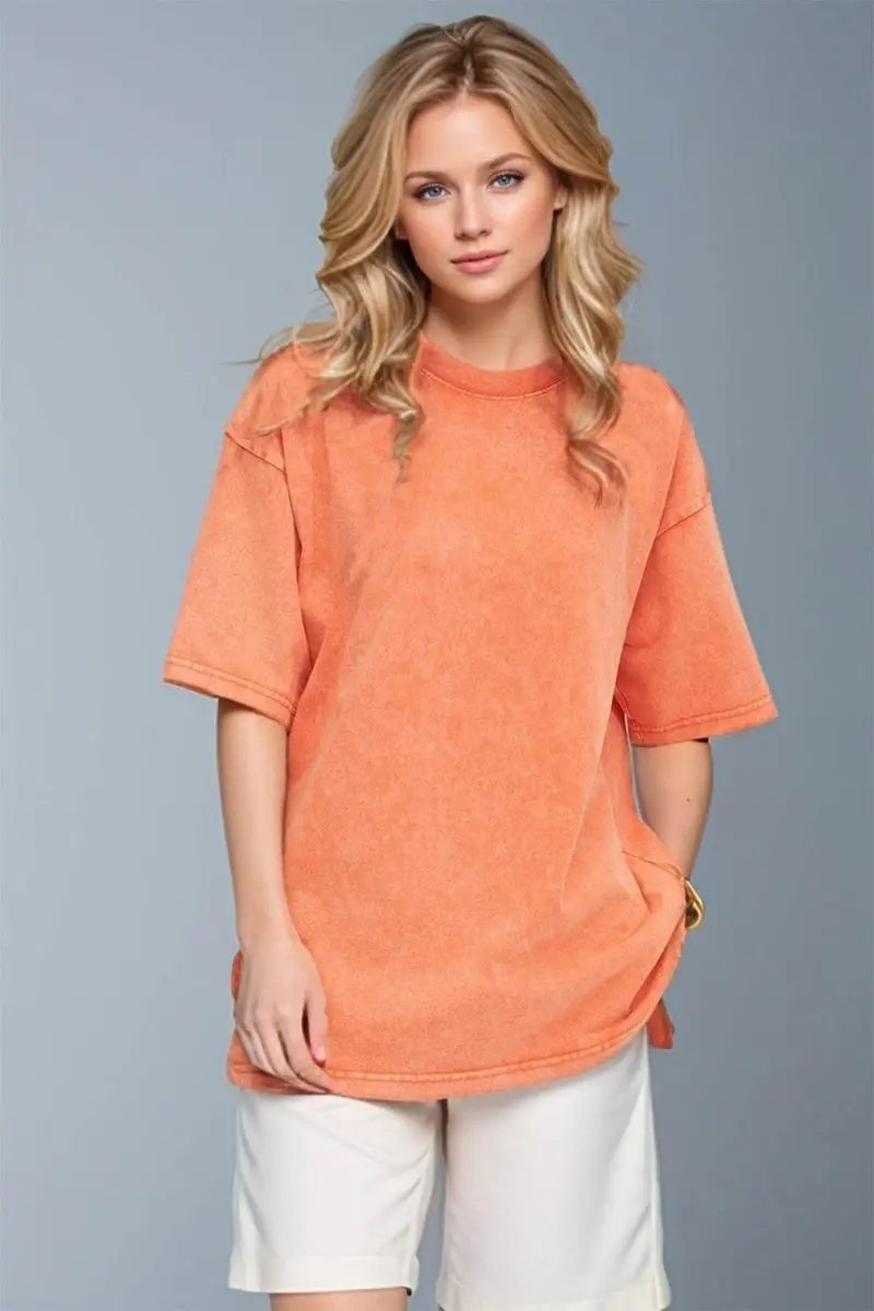 T-Shirts Trendsi Basic Bae Round Neck Half Sleeve T-Shirt for Women
