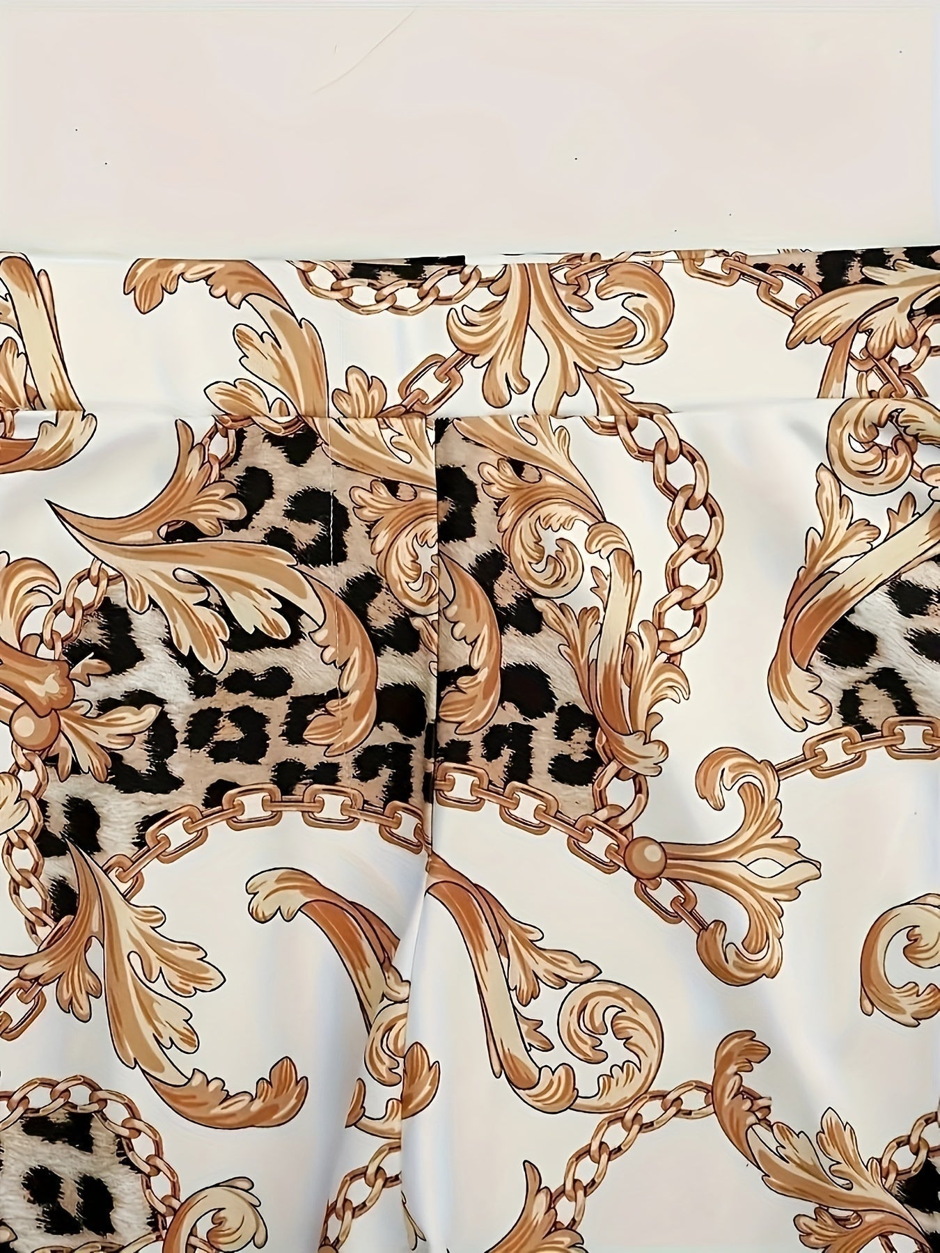 Conjunto de blazer de dos piezas con estampado geométrico