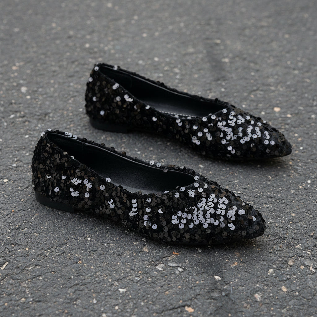 Zapatos planos casuales de punta para mujer - Zapatillas elegantes para el día a día