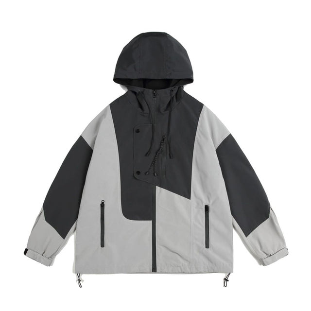 Harajuku Women's Overcoats - Chic Contrast Jackets